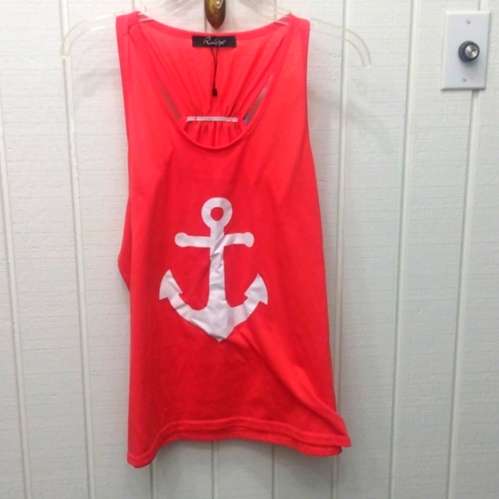 Racerback anchor tank